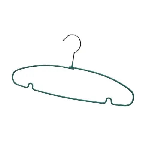 Speed Hanger Blue PVC coated metal wire clothes hanger Speed Hanger Blue PVC coated metal wire clothes hanger