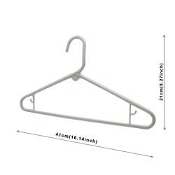 White Plastic Hangers, Plastic Clothes Hangers Ideal for Everyday Use, Clothing Hangers