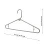 White Plastic Hangers, Plastic Clothes Hangers Ideal for Everyday Use, Clothing Hangers