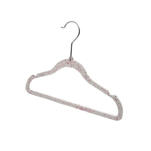 Speed hanger Factory wholesale kids hanger customized transparency plastic clothes hanger