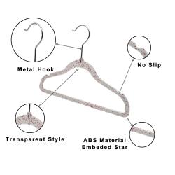 Speed hanger Factory wholesale kids hanger customized transparency plastic clothes hanger