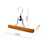New brand lanudry drying fordable wood pants hanger wooden with clips