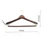 custom dark brown cherry antique color wooden suit hanger with golden hook custom dark brown cherry antique color wooden suit hanger with golden hook