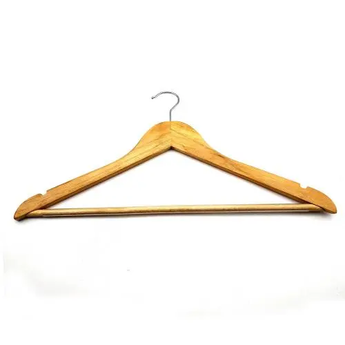 Wholesale manufacturer high quality wooden hanger,wooden clothes hanger for display