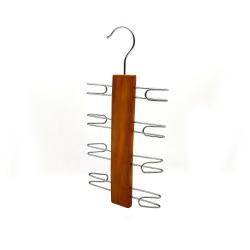 custom natural color wooden tie belt scarf hanger 