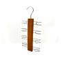 custom natural color wooden tie belt scarf hanger 