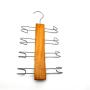 custom natural color wooden tie belt scarf hanger 