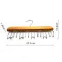 custom natural color wooden tie belt scarf hanger 