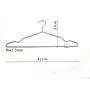 Good price high quality manufacturer selling rose silver color twist metal wire 3.5mm shirts hanger 