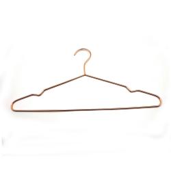 Good price high quality manufacturer selling rose Copper color metal wire 3.5mm heavy shirts hanger 