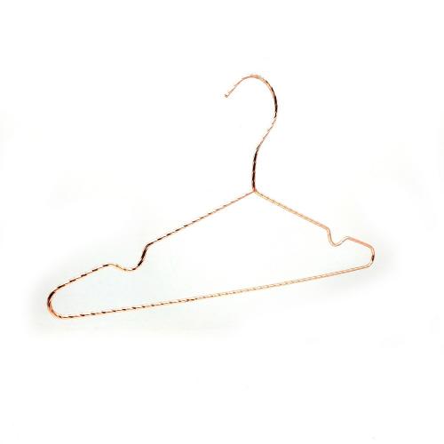 Good price high quality manufacturer selling rose Copper color twist metal wire 3.5mm shirts hanger Good price high quality manufacturer selling rose Copper color twist metal wire 3.5mm shirts hanger