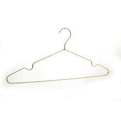 Good price high quality manufacturer selling rose gold color light 2.5mm metal wire shirts hanger 