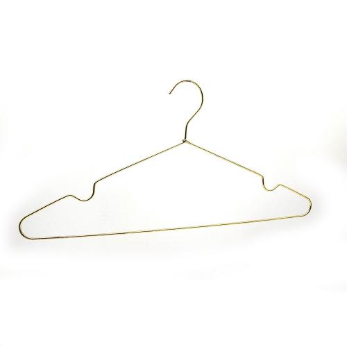 Good price high quality manufacturer selling rose gold color light 2.5mm metal wire shirts hanger 