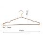 Good price high quality manufacturer selling rose gold color Heavy 3.5mm  metal wire shirts hanger 