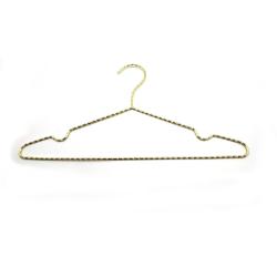 Good price high quality manufacturer selling rose gold color twist metal wire shirts hanger 