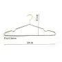 Good price high quality manufacturer selling rose gold color twist metal wire shirts hanger 