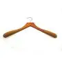 Antique Golden wooden hanger with velvet coated shoulder