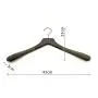 Speed hanger suit hanger wood luxury with velvet coated at two ends Speed hanger suit hanger wood luxury with velvet coated at two ends