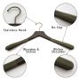 Speed hanger suit hanger wood luxury with velvet coated at two ends 