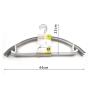 2pcs, Creative seamless multi-functional adult non-slip plastic coated hanger