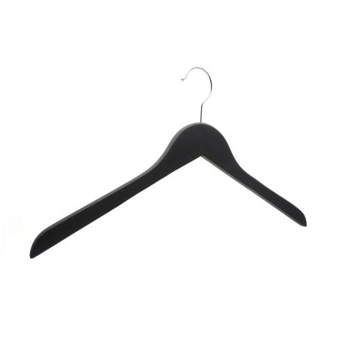 Brand Garment Usage Display Style Boutique Set of 3 Custom LOGO Wooden Hangers for clothes Wardrobe