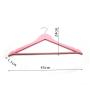 Speed hanger Pink WOODEN COAT HANGERS SUIT FOR GARMENT CLOTHES WARDROBE TROUSER NEW 