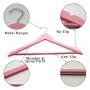 Speed hanger Pink WOODEN COAT HANGERS SUIT FOR GARMENT CLOTHES WARDROBE TROUSER NEW 
