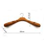 Custom cedar hanger wooden wardrobe hotel garment hanger,High Quality Coat hanger with widen Shoulder