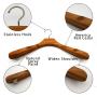 Custom cedar hanger wooden wardrobe hotel garment hanger,High Quality Coat hanger with widen Shoulder