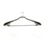 Hot selling High end clothing store dipped plastic clothes hanger dry and wet metal coat hanger with sand surface feeling