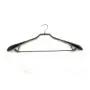 Hot selling High end clothing store dipped plastic clothes hanger dry and wet metal coat hanger with sand surface feeling