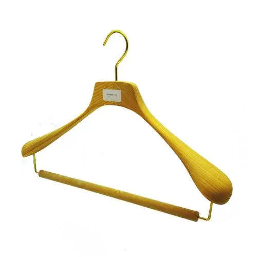 High End Home North European Ash Hanger Ash Wooden Coat Hangers, Suit Hanger, Jacket Hanger, Clothes hangers with Velvet Pant Bar Natural Color Smooth Finish (17.32''Lx2.36''W) High End Home North European Ash Hanger Ash Wooden Coat Hangers, Suit Hanger, Jacket Hanger, Clothes hangers with Velvet Pant Bar Natural Color Smooth Finish (17.32''Lx2.36''W)