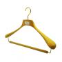 High End Home North European Ash Hanger Ash  Wooden Coat Hangers, Suit Hanger, Jacket Hanger, Clothes hangers with Velvet Pant Bar Natural Color Smooth Finish (17.32''Lx2.36''W)