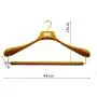 High End Home North European Ash Hanger Ash Wooden Coat Hangers, Suit Hanger, Jacket Hanger, Clothes hangers with Velvet Pant Bar Natural Color Smooth Finish (17.32''Lx2.36''W) High End Home North European Ash Hanger Ash Wooden Coat Hangers, Suit Hanger, Jacket Hanger, Clothes hangers with Velvet Pant Bar Natural Color Smooth Finish (17.32''Lx2.36''W)