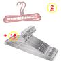 Clothes hanger organizer Sets Multi-port Support Metal Wire hanger Drying Racks Plastic Scarf cabide Storage Rack hangers for dormitory, students' hostel,Dormitories,Residence Hall, Hotel, Motel