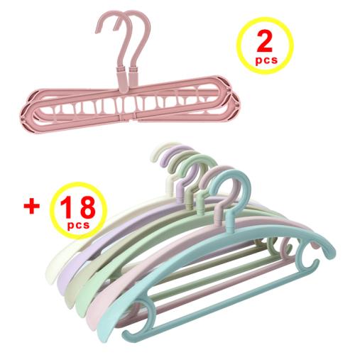 Clothes hanger organizer Multi-port Support baby coat hanger Drying Racks Plastic Scarf cabide Storage Rack hangers with widen shoulder plastic hanger  for dormitory, students' hostel,Dormitories,Residence Hall, Hotel, Motel