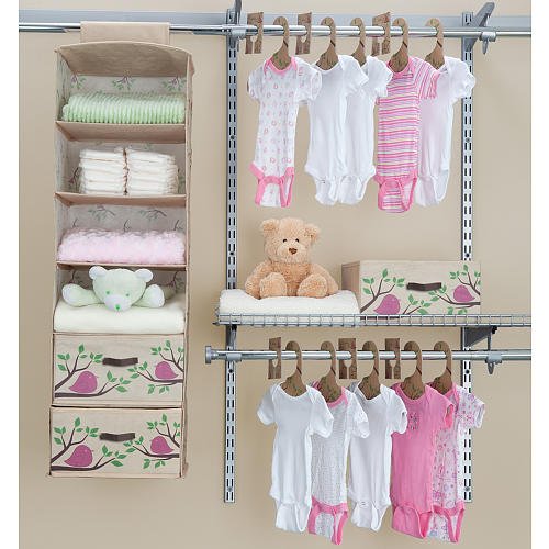 Pink Children Eco Nursery Closet Set 20-Pieces