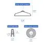 Nursery Organizer and Storage Closet Set (50 Pieces), Chevron Pattern Hanger, Grey and White