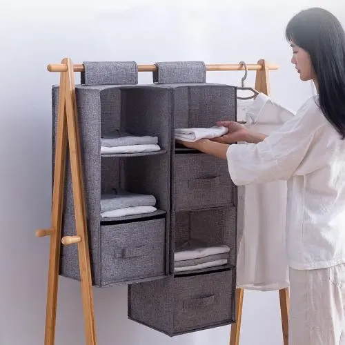 High End Storage Boxes for Dormitory, Student Hostel, Home Foldable Storage Boxes hanging, Fabric Storage Cube Organizer Cloth Containers Linen Bins Baskets for Closet Clothes High End Storage Boxes for Dormitory, Student Hostel, Home Foldable Storage Boxes hanging, Fabric Storage Cube Organizer Cloth Containers Linen Bins Baskets for Closet Clothes