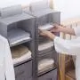 High End Storage Boxes for Dormitory, Student Hostel, Home Foldable Storage Boxes hanging, Fabric Storage Cube Organizer Cloth Containers Linen Bins Baskets for Closet Clothes High End Storage Boxes for Dormitory, Student Hostel, Home Foldable Storage Boxes hanging, Fabric Storage Cube Organizer Cloth Containers Linen Bins Baskets for Closet Clothes