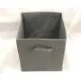Promotional Design Set of 6 Foldable Storage Boxes Cubes, Nonwoven Fabric Cloth Organizer Basket Bin with Dual Handles, Beige