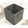 Promotional Design Set of 6 Foldable Storage Boxes Cubes, Nonwoven Fabric Cloth Organizer Basket Bin with Dual Handles, Beige