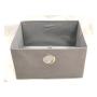 Fabric closet storage organizer cube storage boxes in a jute pattern