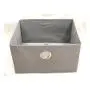 Fabric closet storage organizer cube storage boxes in a jute pattern Fabric closet storage organizer cube storage boxes in a jute pattern