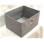 Fabric closet storage organizer cube storage boxes in a jute pattern