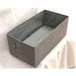 most popular beige square cube nonwoven foldable bins stackable storage boxes with handle 