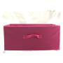 most popular beige square cube non woven foldable bins stackable storage boxes with handle