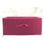 most popular beige square cube non woven foldable bins stackable storage boxes with handle