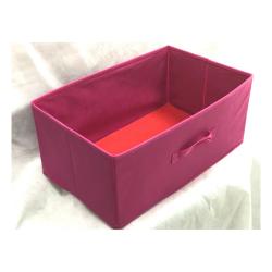 most popular beige square cube non woven foldable bins stackable storage boxes with handle