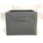 Large capacity collapsible non woven cardboard drawer storage boxes with grommet